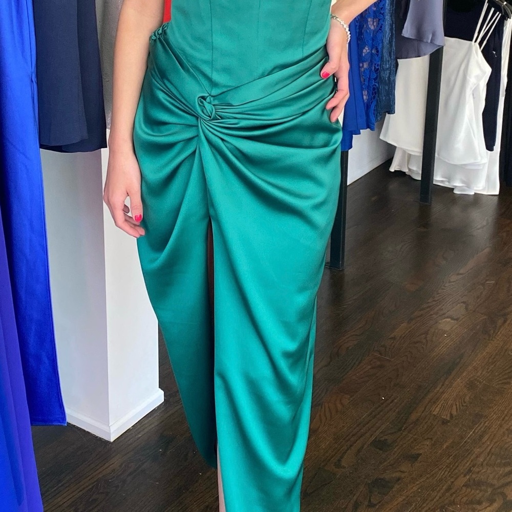 Tarik Ediz Green Maxi Dress